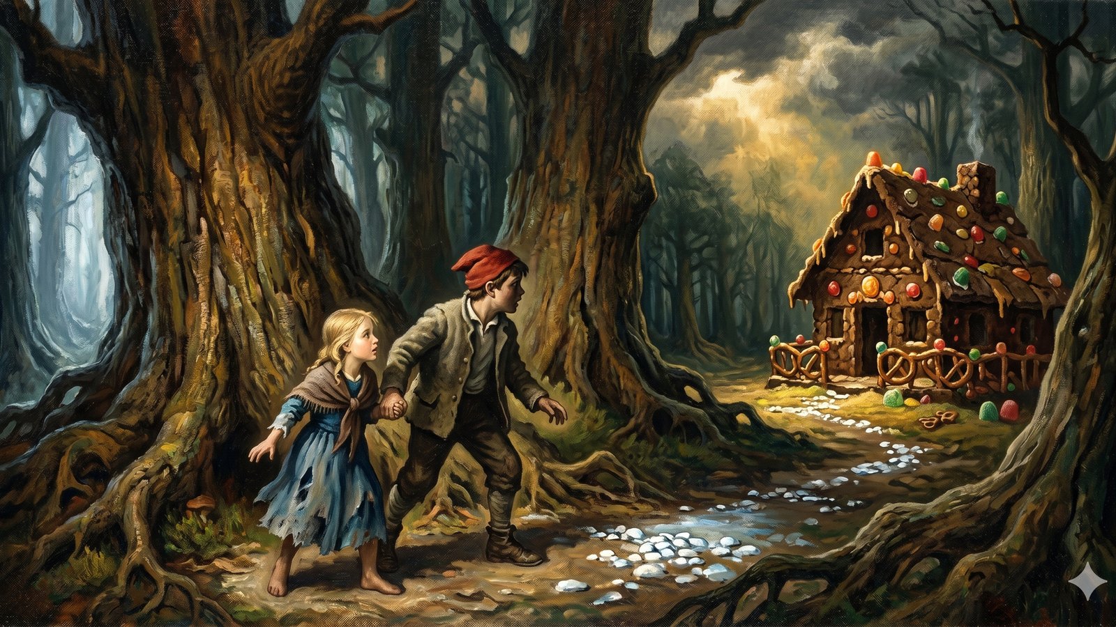 N. C. Wyeth-style original painting of the same scene